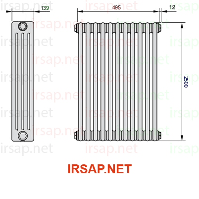 Радиатор IRSAP Tesi 42500/11 T12 CL 01